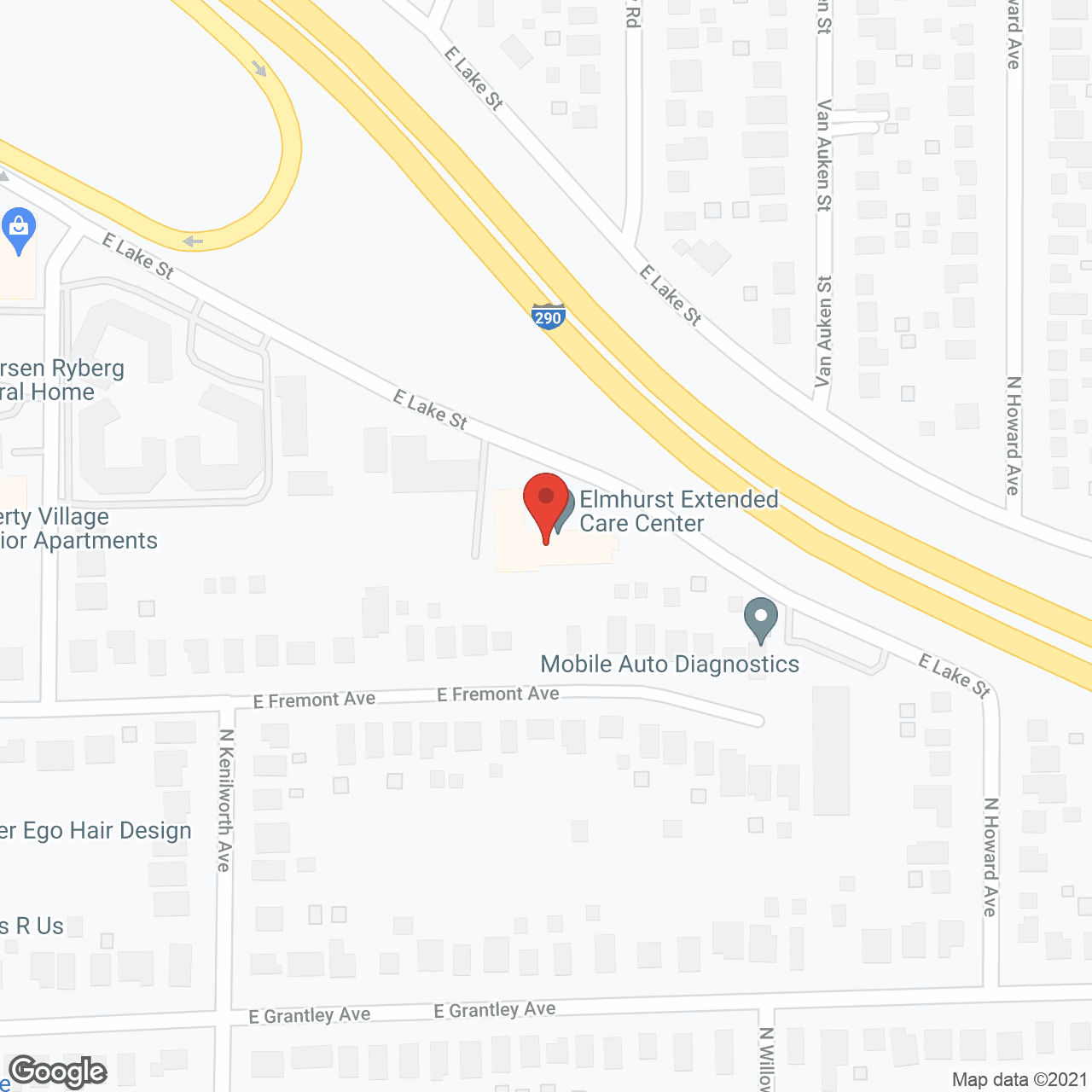 Elmhurst Extended Care Center in google map