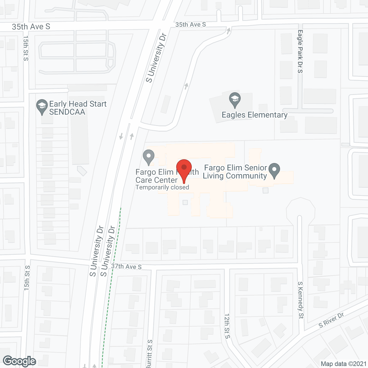 Elim Care Center Fargo in google map