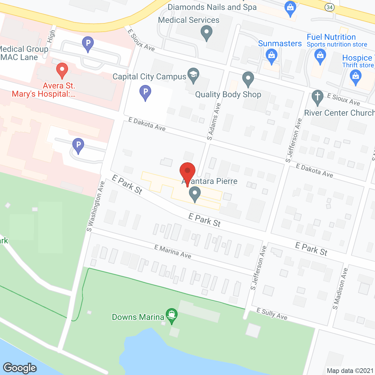 Golden LivingCenter - Pierre in google map