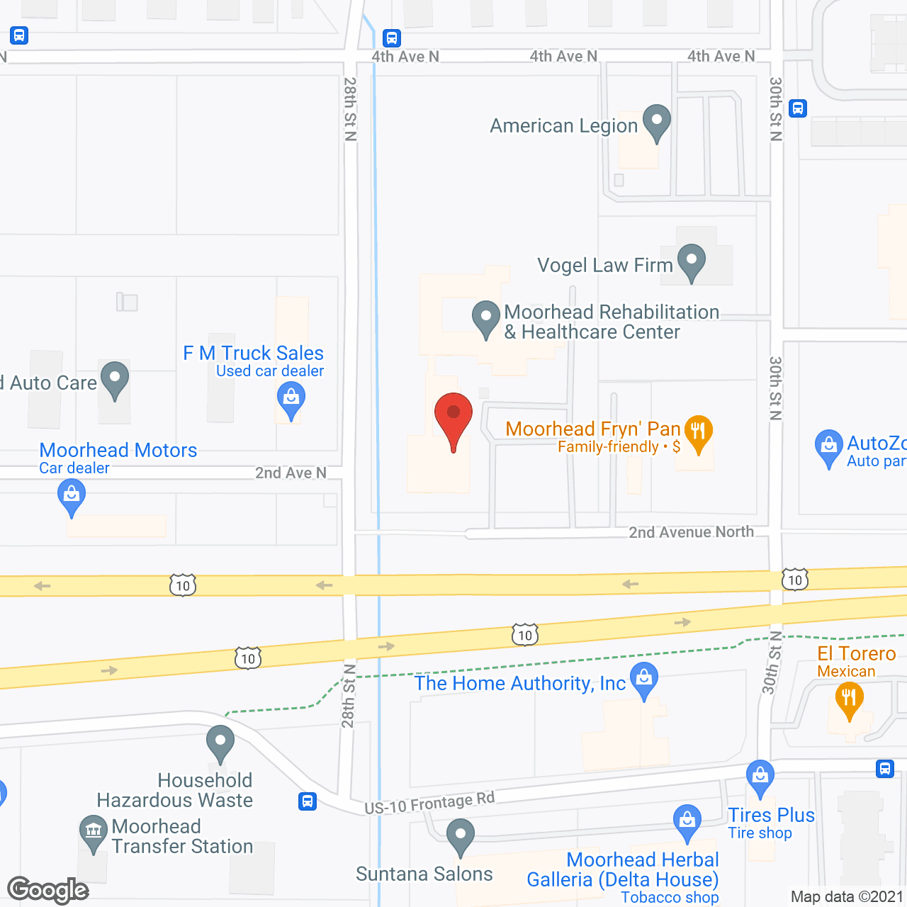 Golden LivingCenter - Moorhead in google map