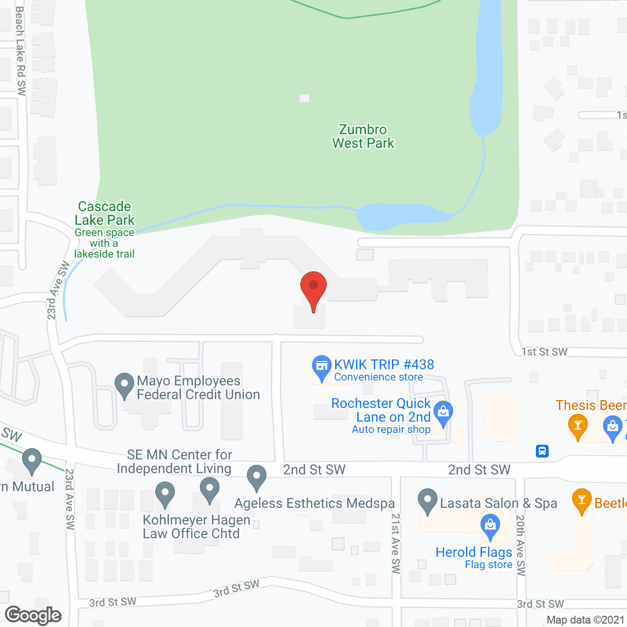 Shorewood Place in google map