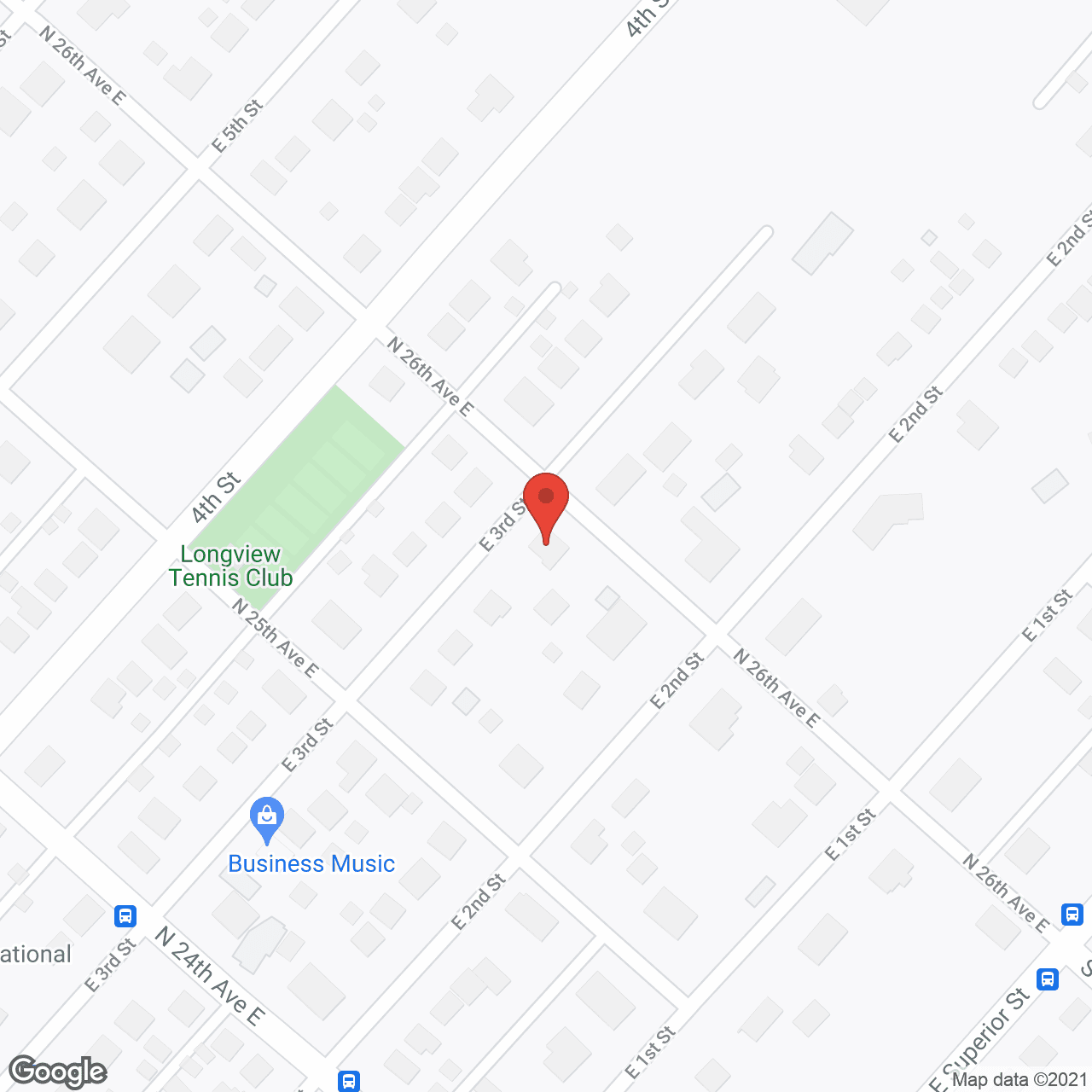 Longview House in google map