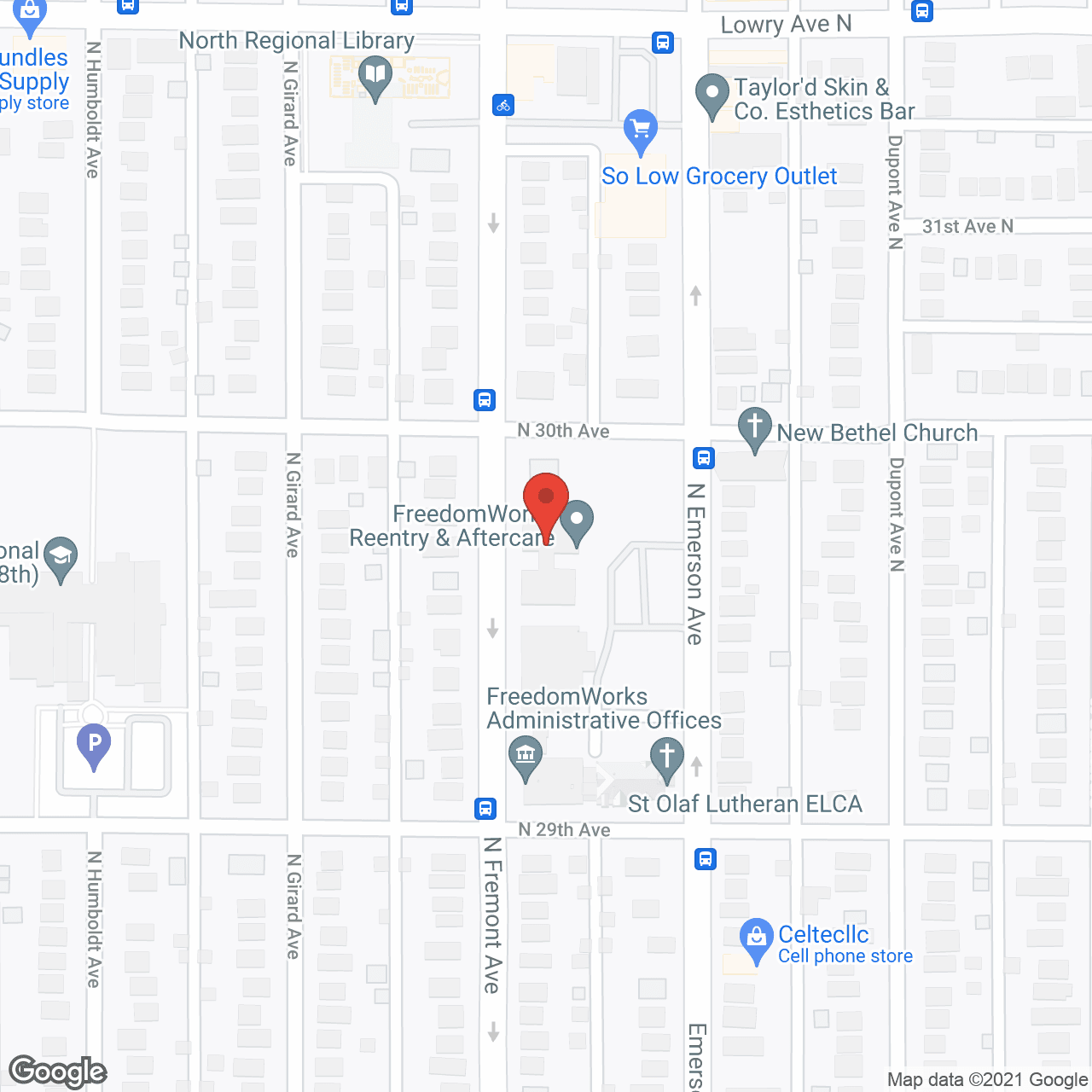 North Oaks On Emerson in google map