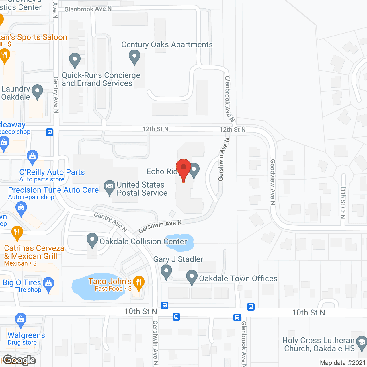 Echo Ridge in google map