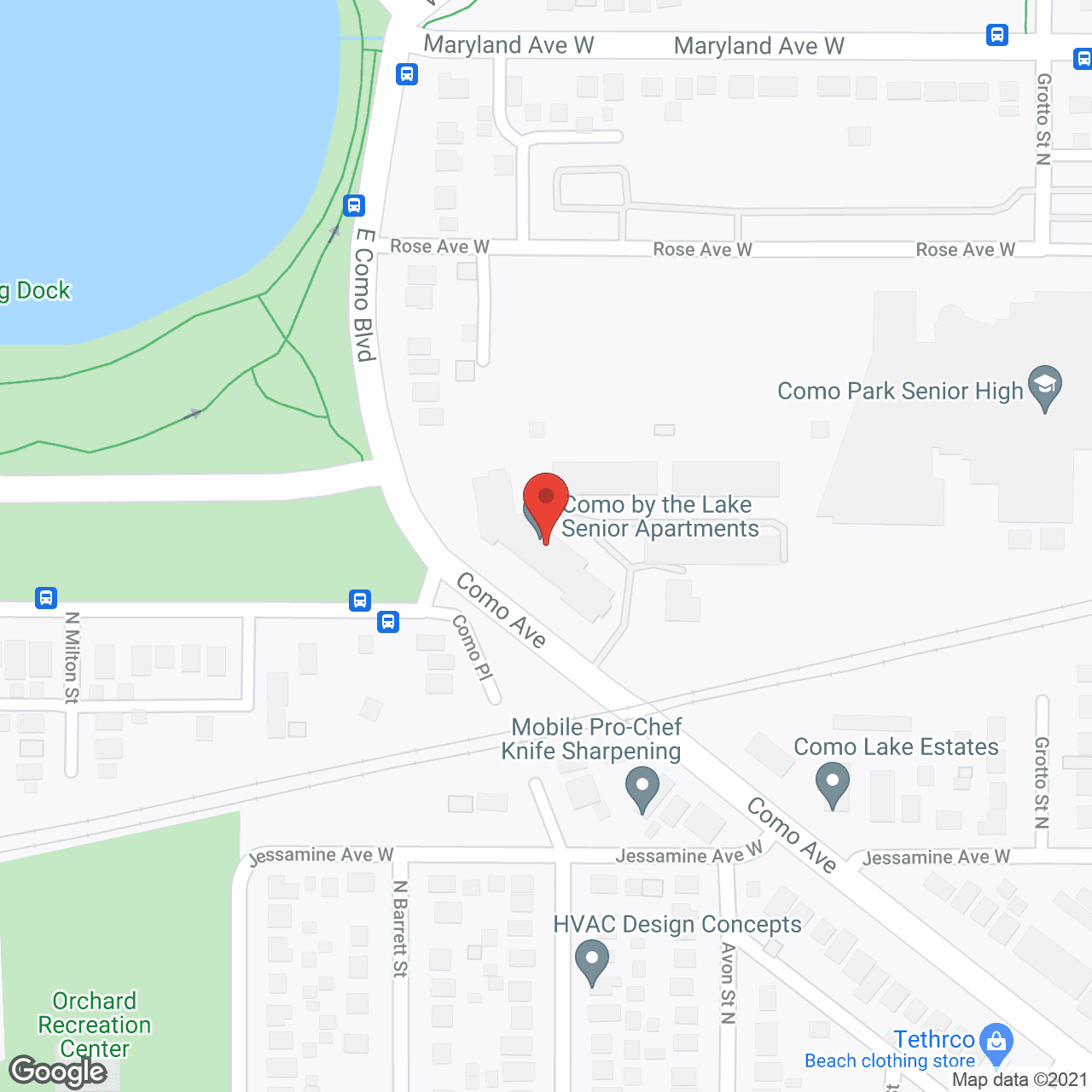 Como By the Lake Apartments in google map