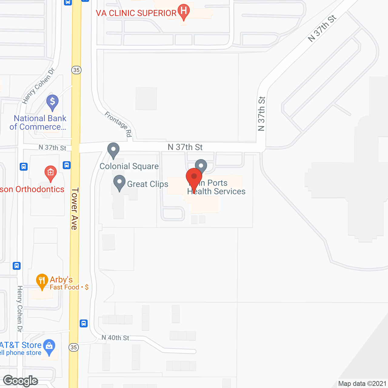 Golden Living Center Superior in google map