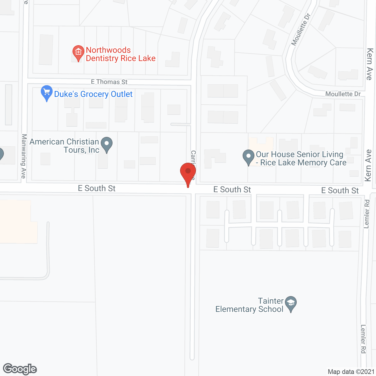 Our House Senior Living Assisted Care - Rice Lake in google map