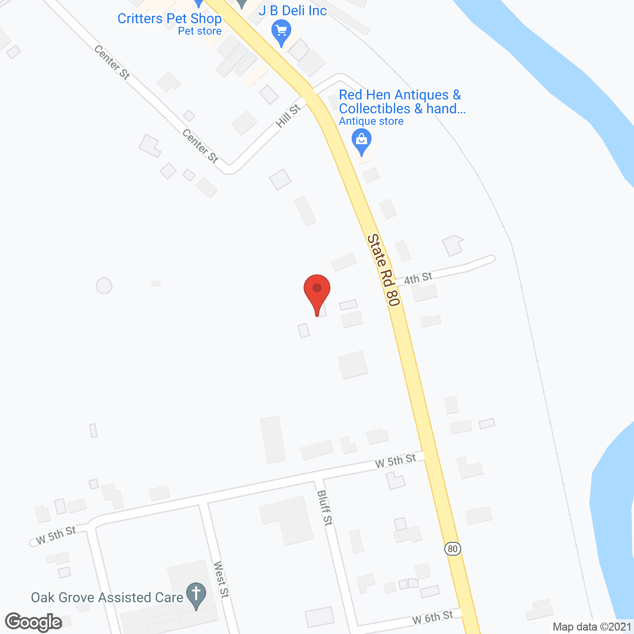 Necadah Homestead in google map