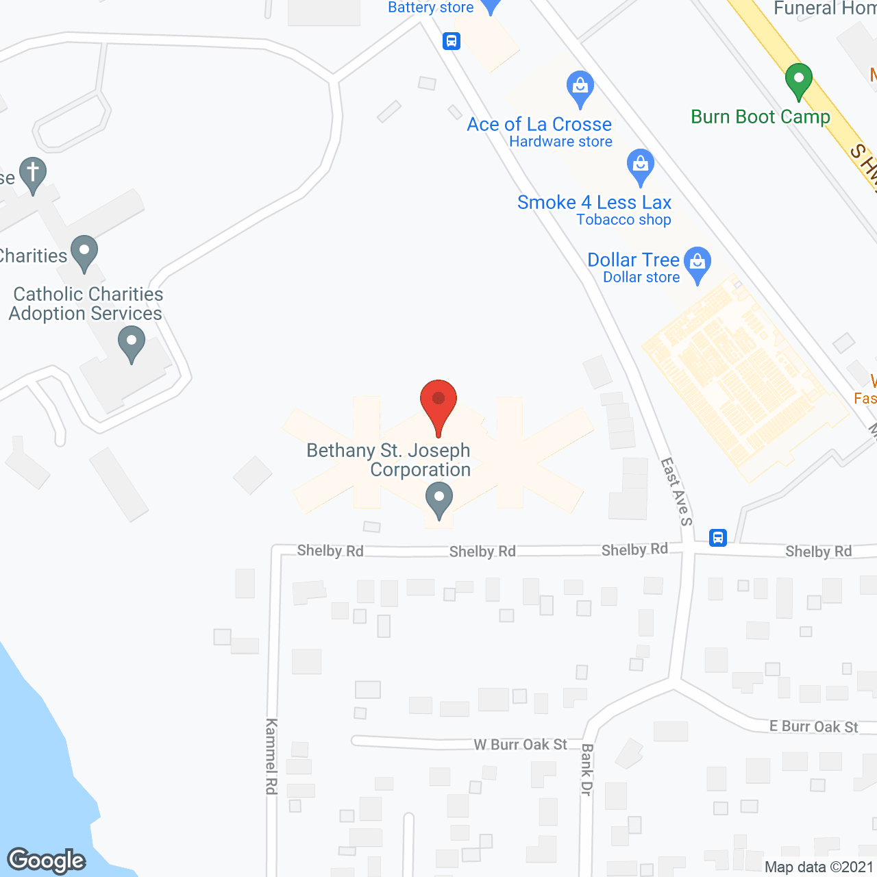 Bethany-St Joseph Care Ctr in google map