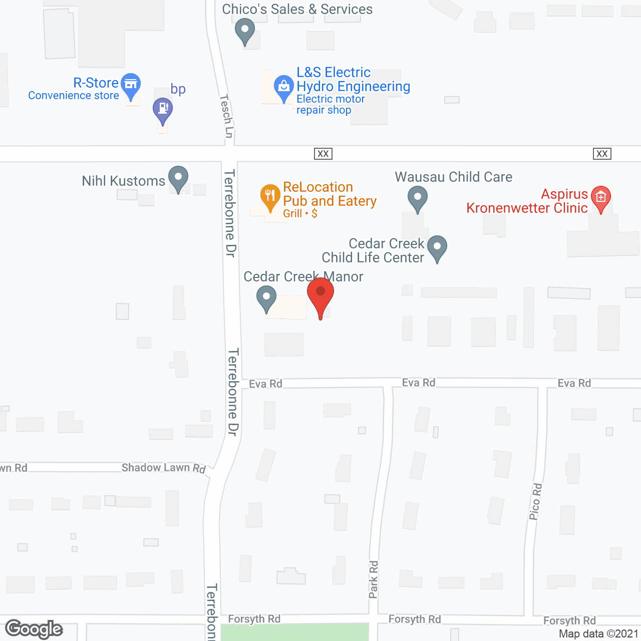Cedar Creek Manor in google map