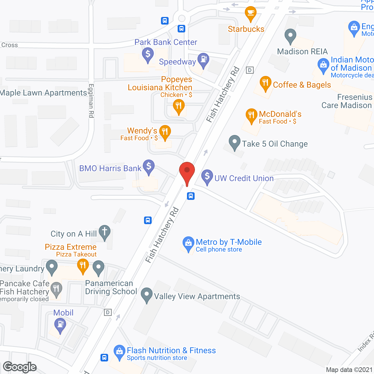 The Ridge at Madison in google map