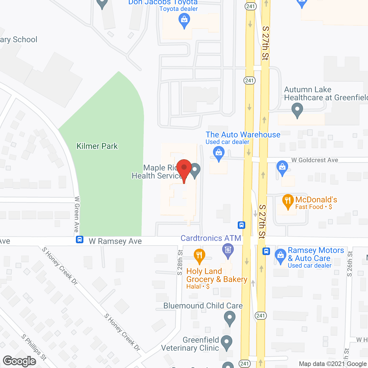 Maple Ridge in google map