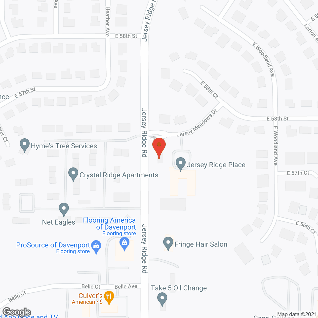 Jersey Ridge Place in google map