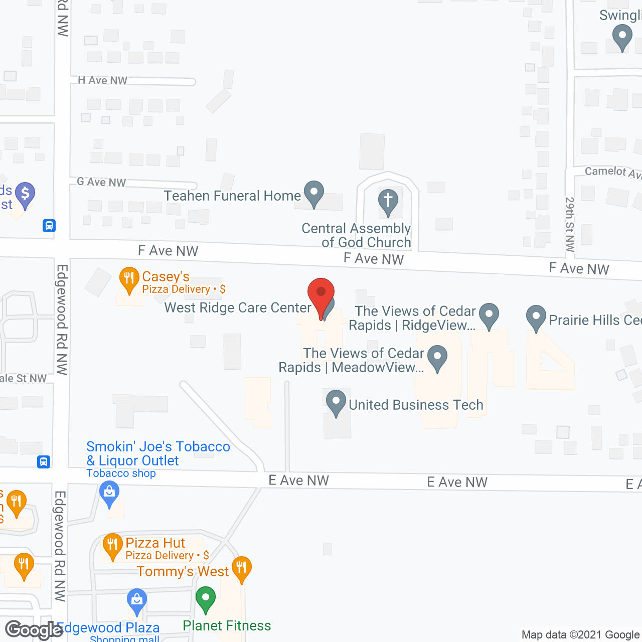 West Ridge Care Ctr in google map