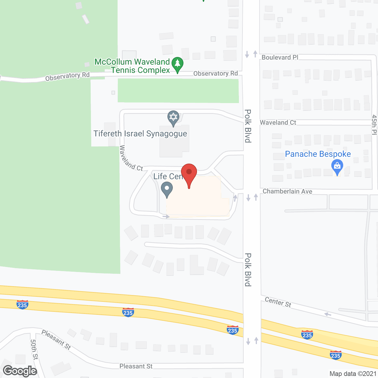 Iowa Jewish Senior Life Center in google map