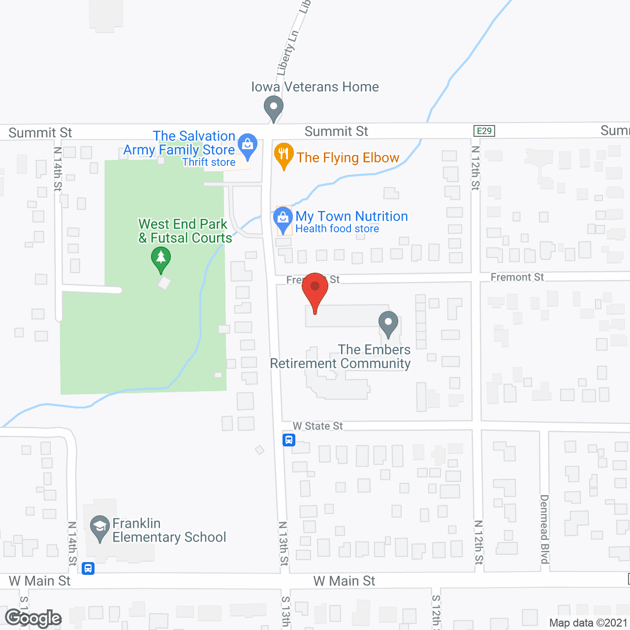 Embers in google map