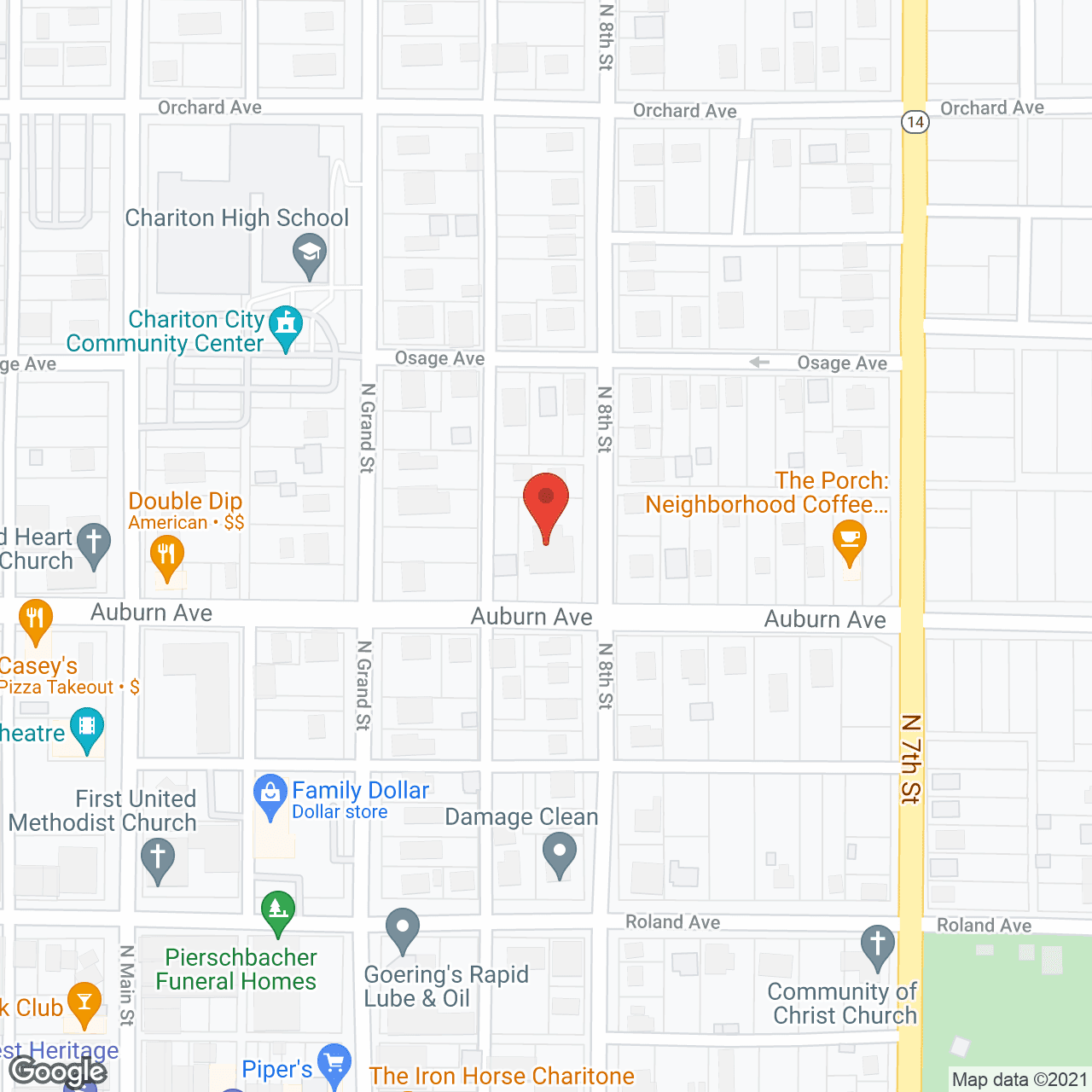 Auburn Manor in google map