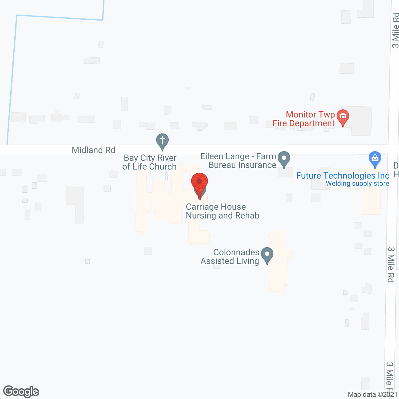 Carriage House of Bay City in google map