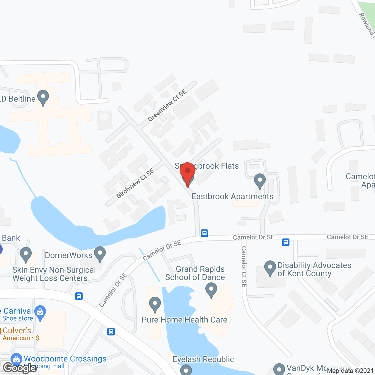 Heartland Village Square in google map