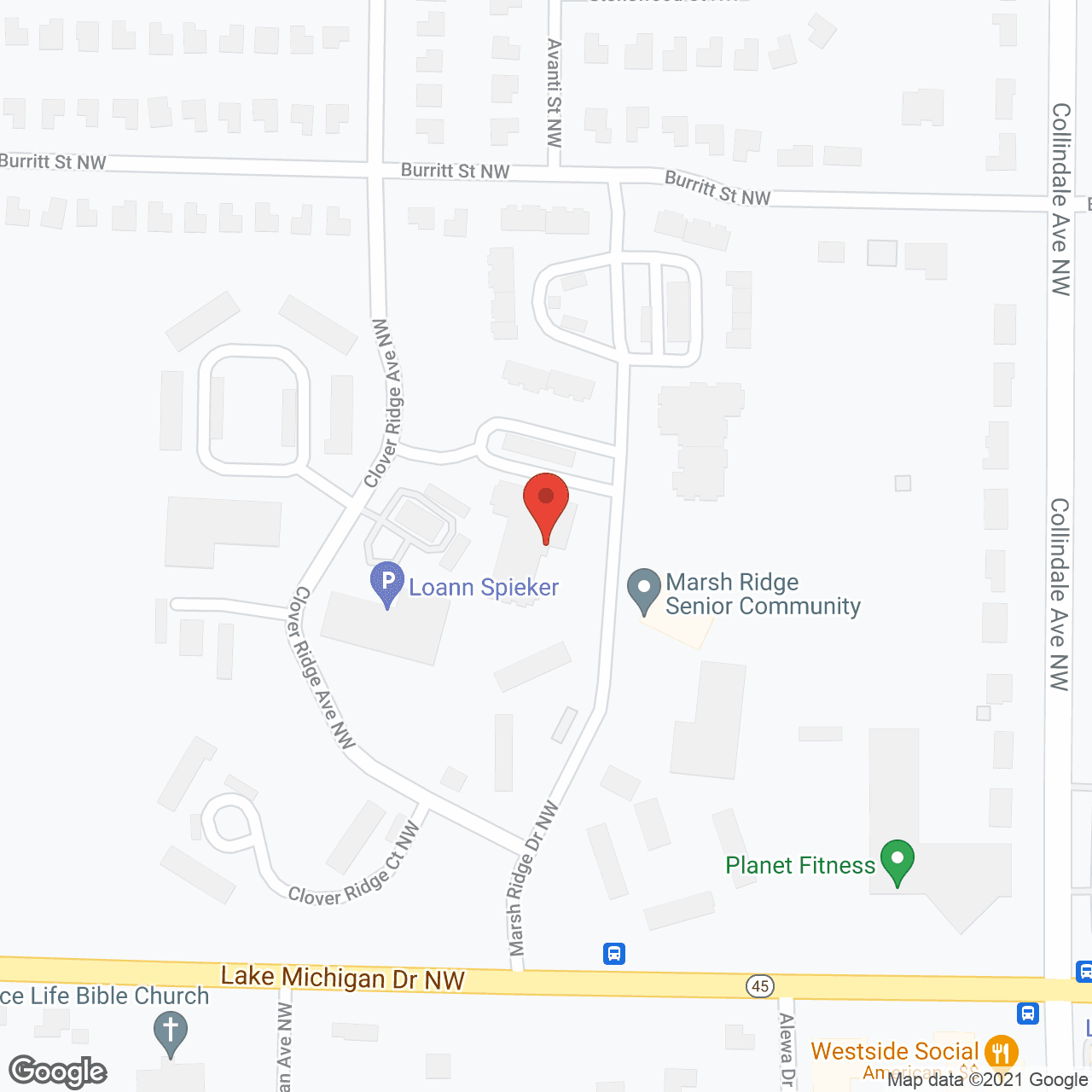 Marsh Ridge Apartments in google map
