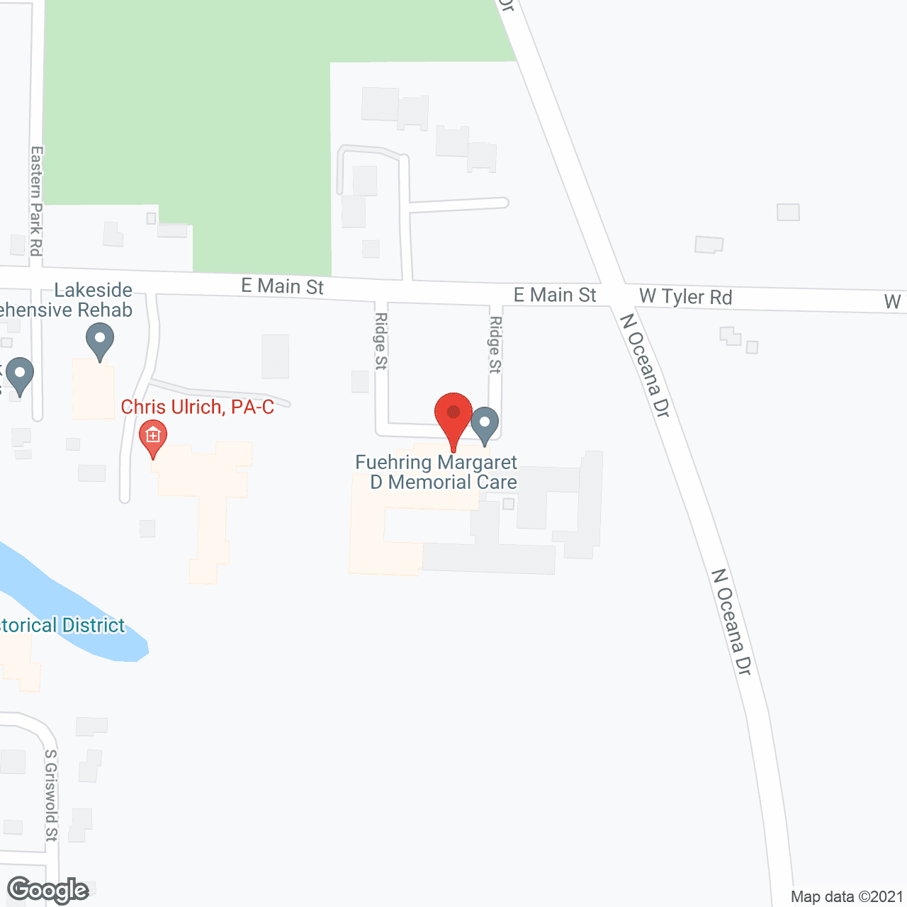 Oceana County Medical Care in google map