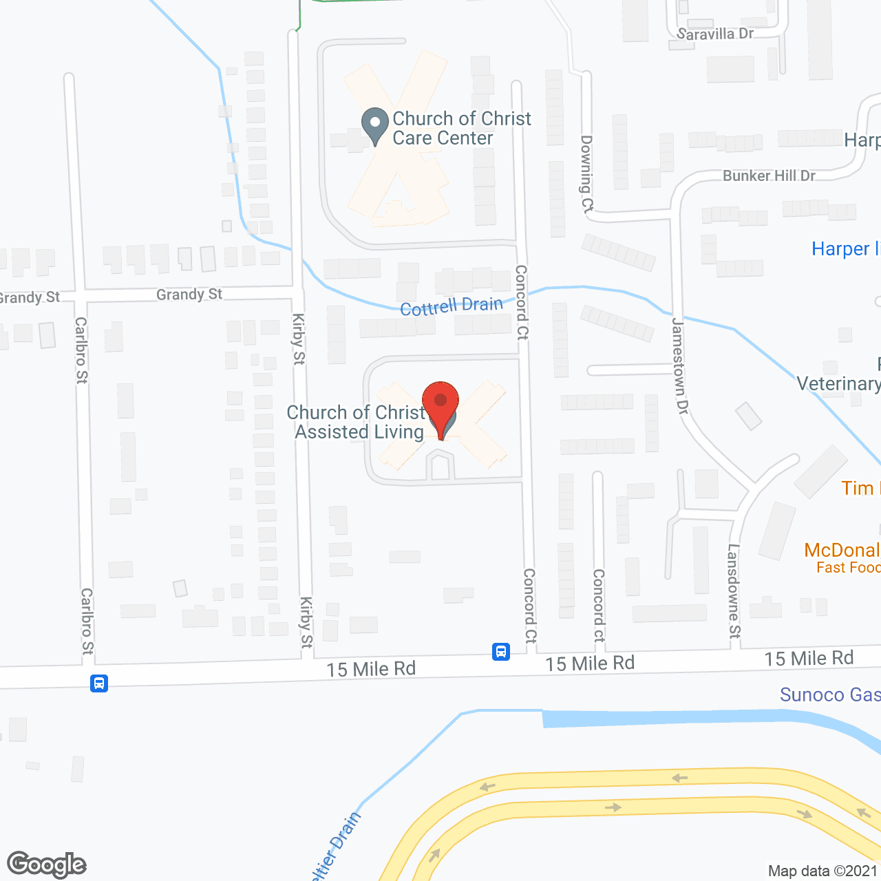 Church of Christ Assisted Living in google map