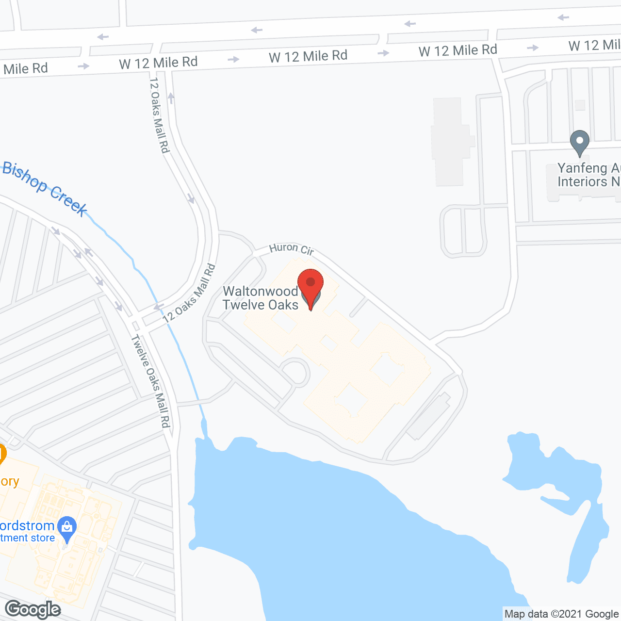 Waltonwood Twelve Oaks in google map