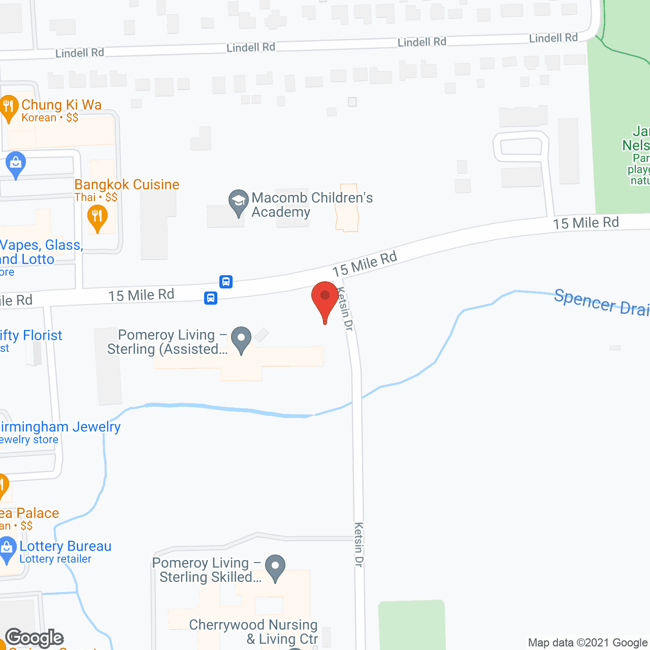 Pomeroy Nursing & Living(formerly Cherrywood) in google map