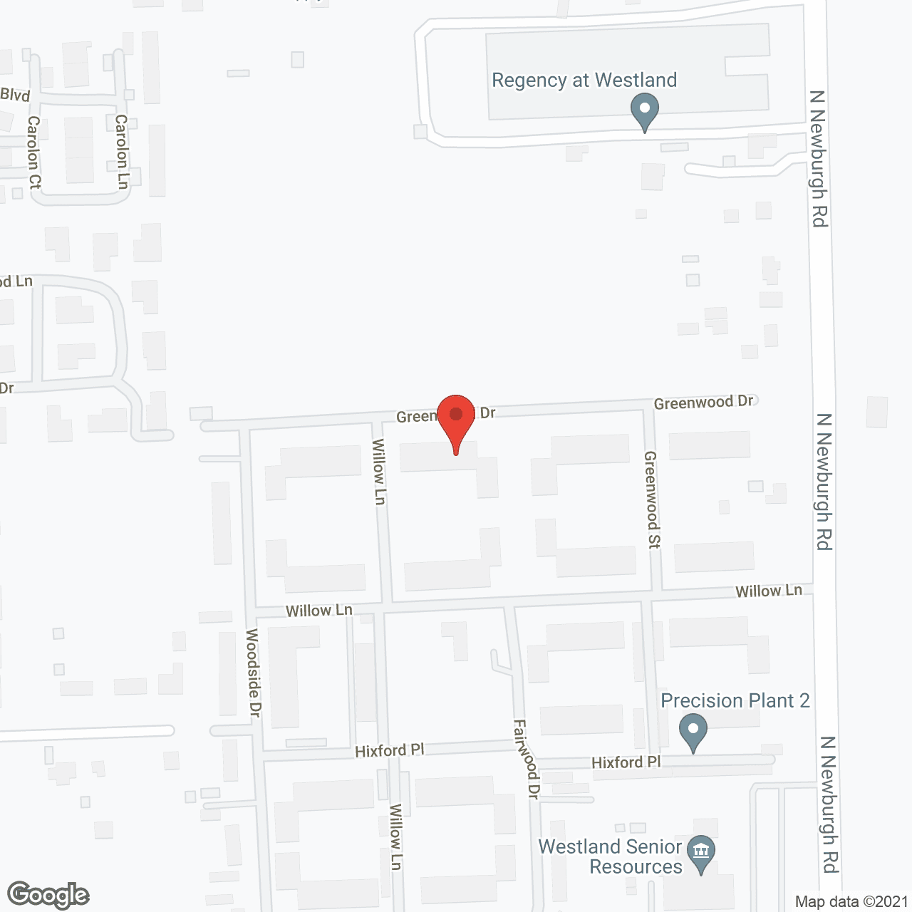 Willow Creek Apartments in google map