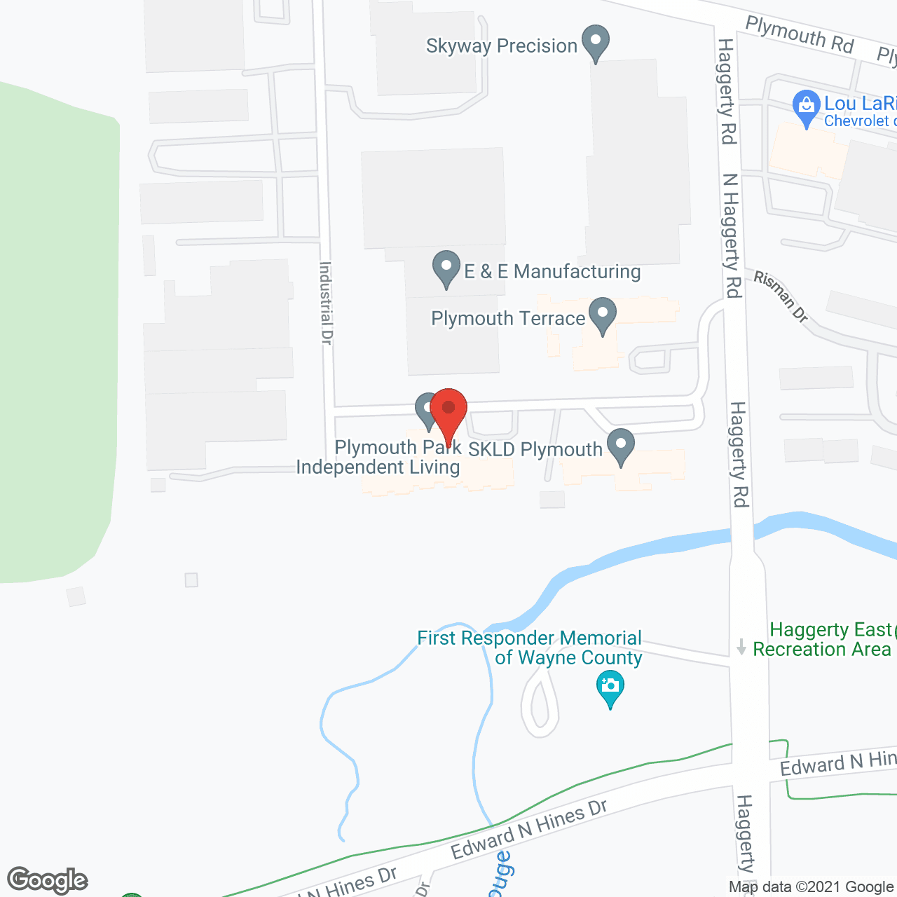 Plymouth Terrace Senior Living in google map