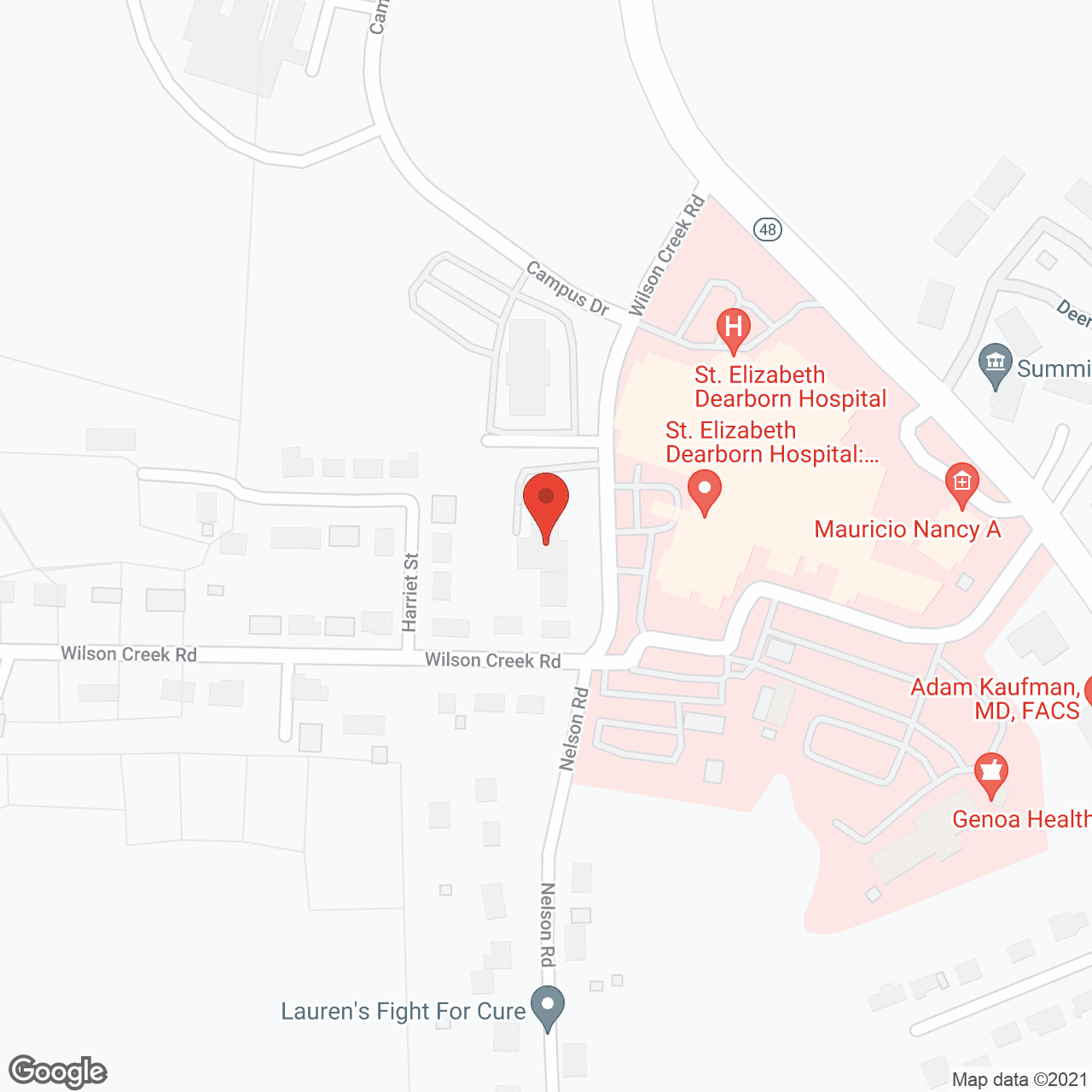 Pine Knoll Assisted Living Ctr in google map