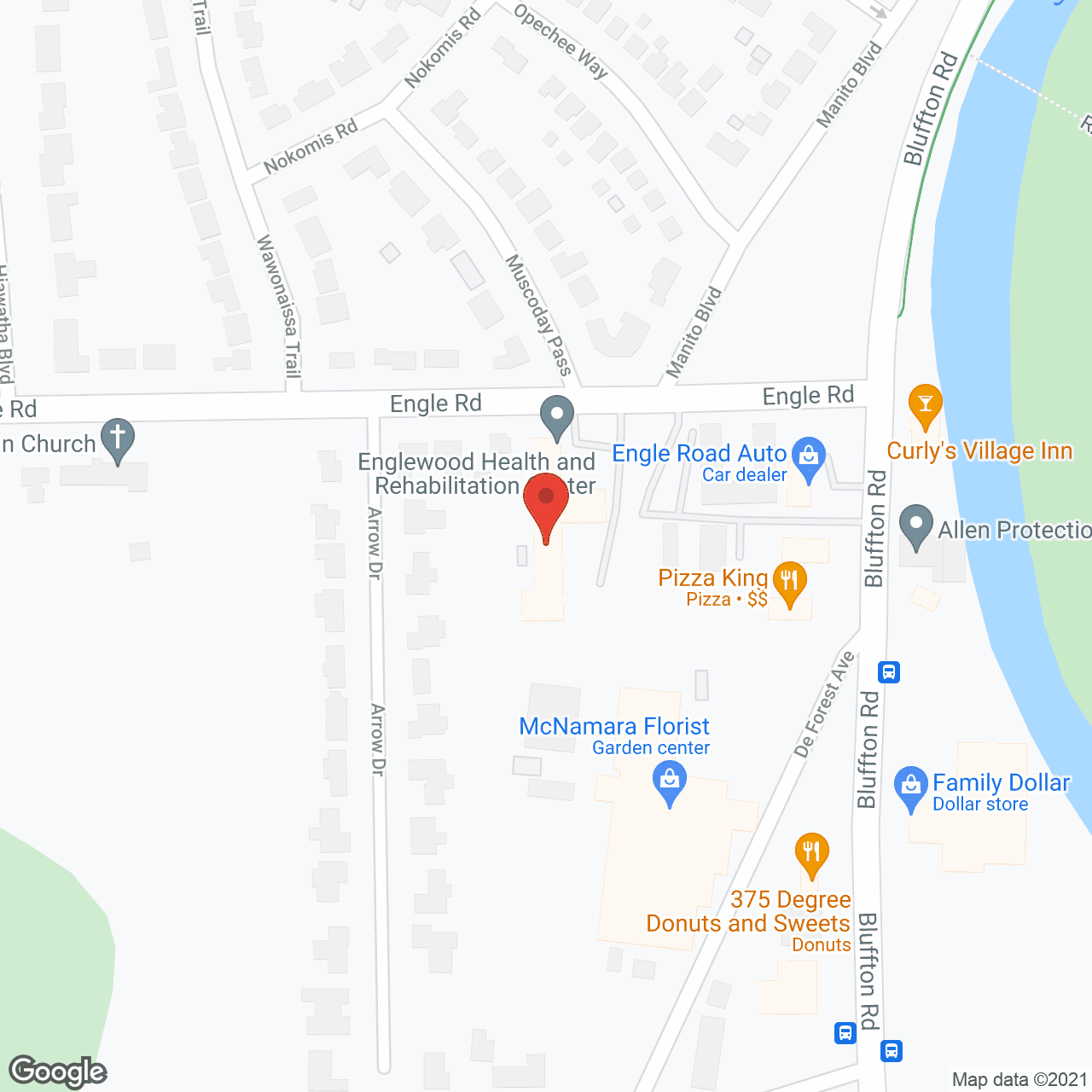Englewood Health and Rehab Ctr in google map