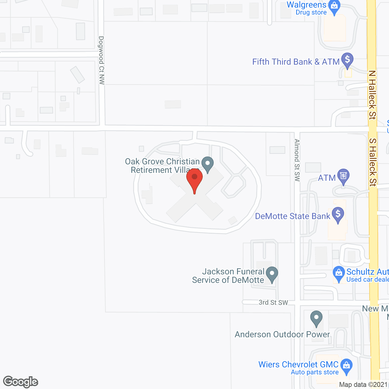 Oak Grove Christian Retirement Village in google map