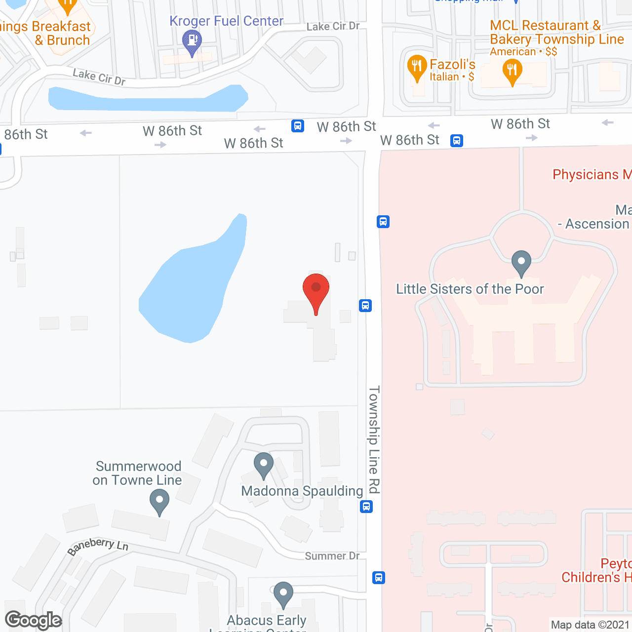 Pyramid Point Post Acute Rehab in google map