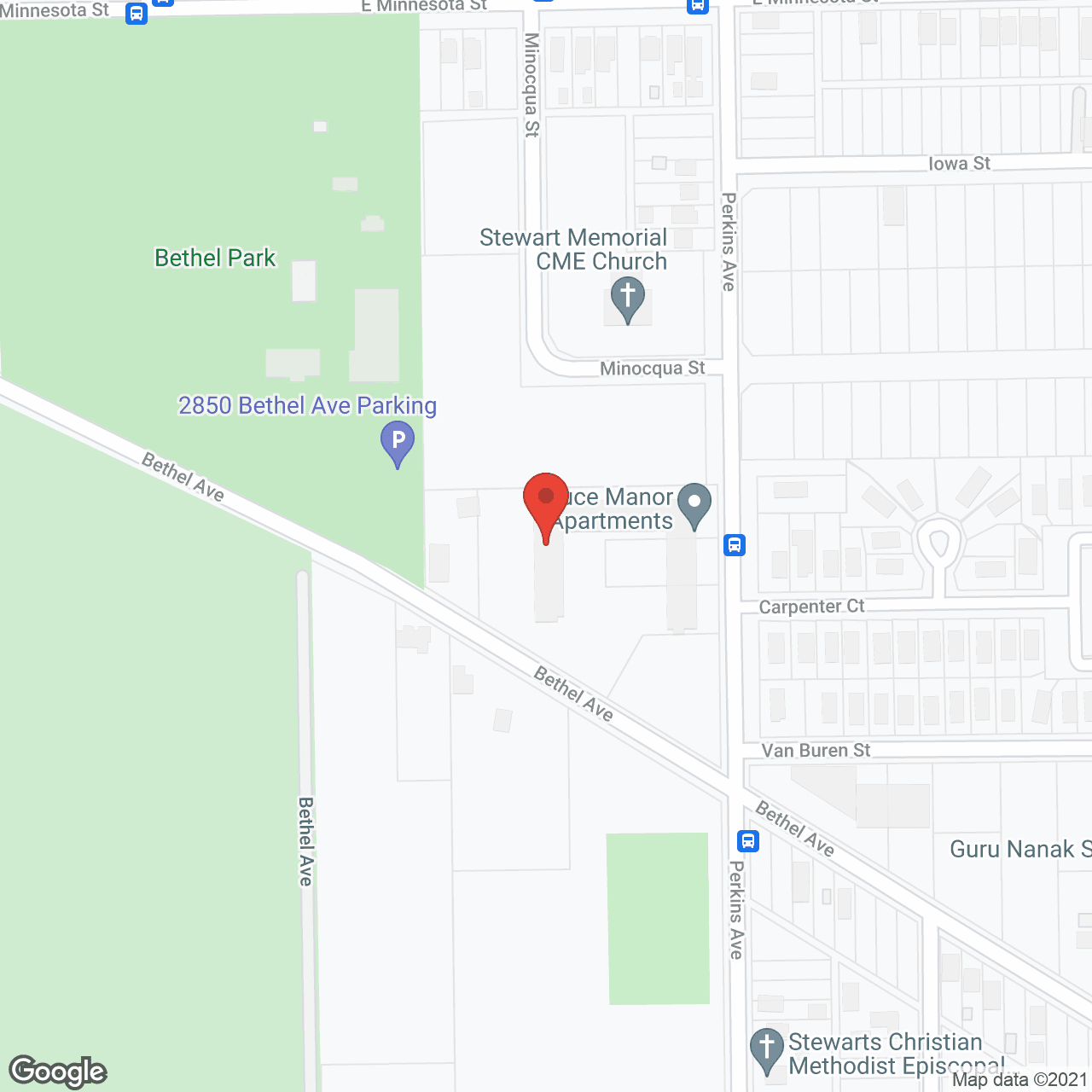 Spruce Manor Apartments in google map