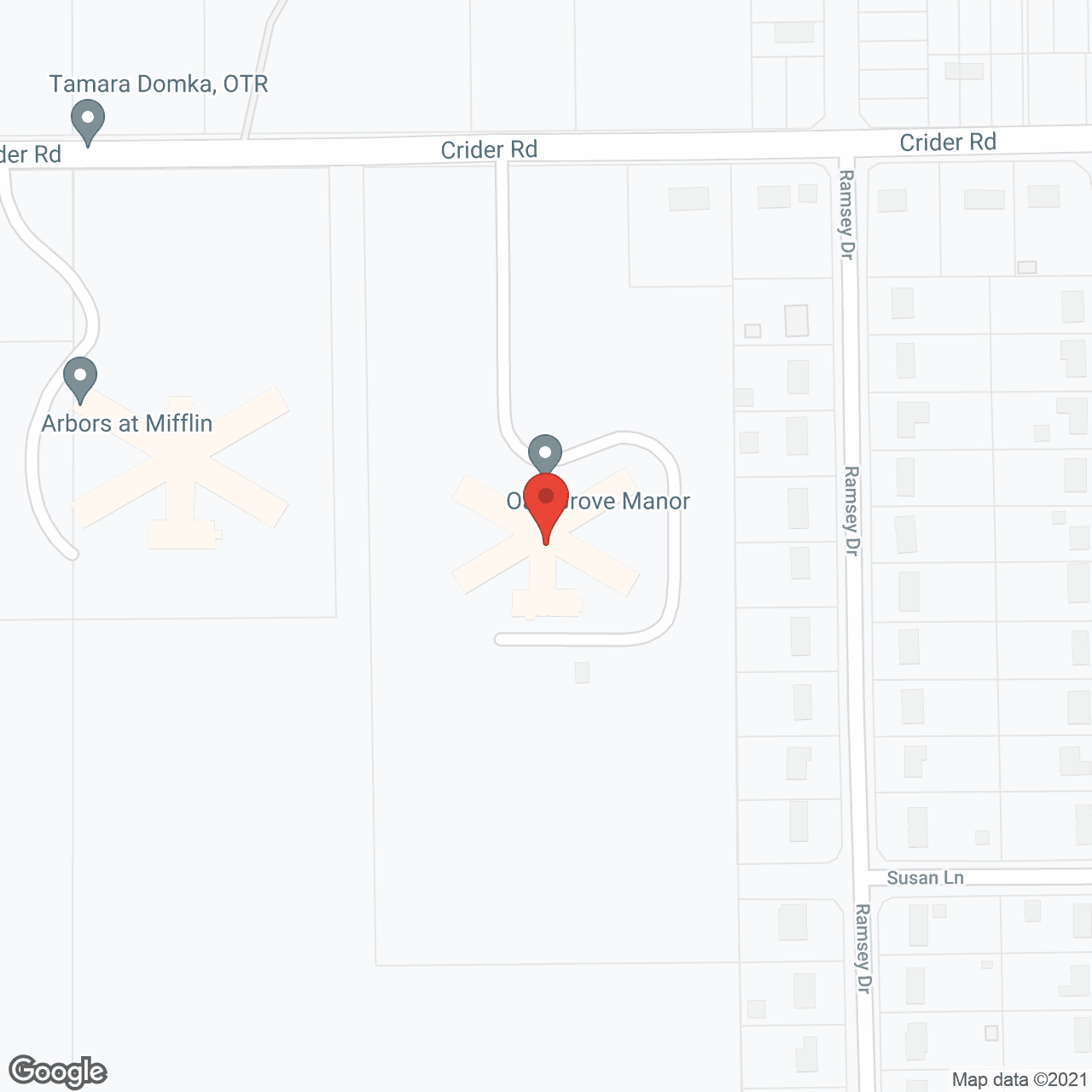 Oak Grove Manor in google map