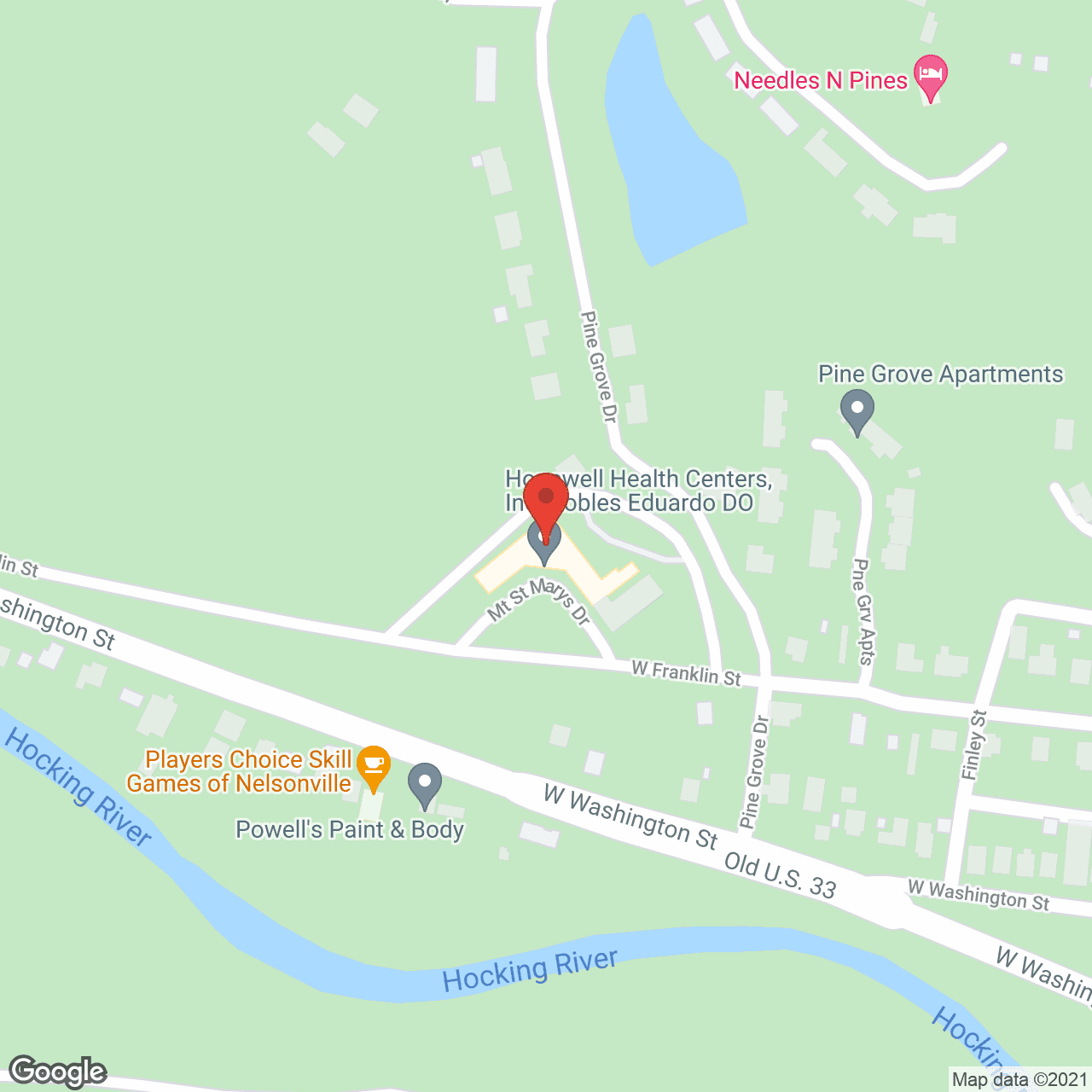 Pine Hills Continuing Care Ctr in google map