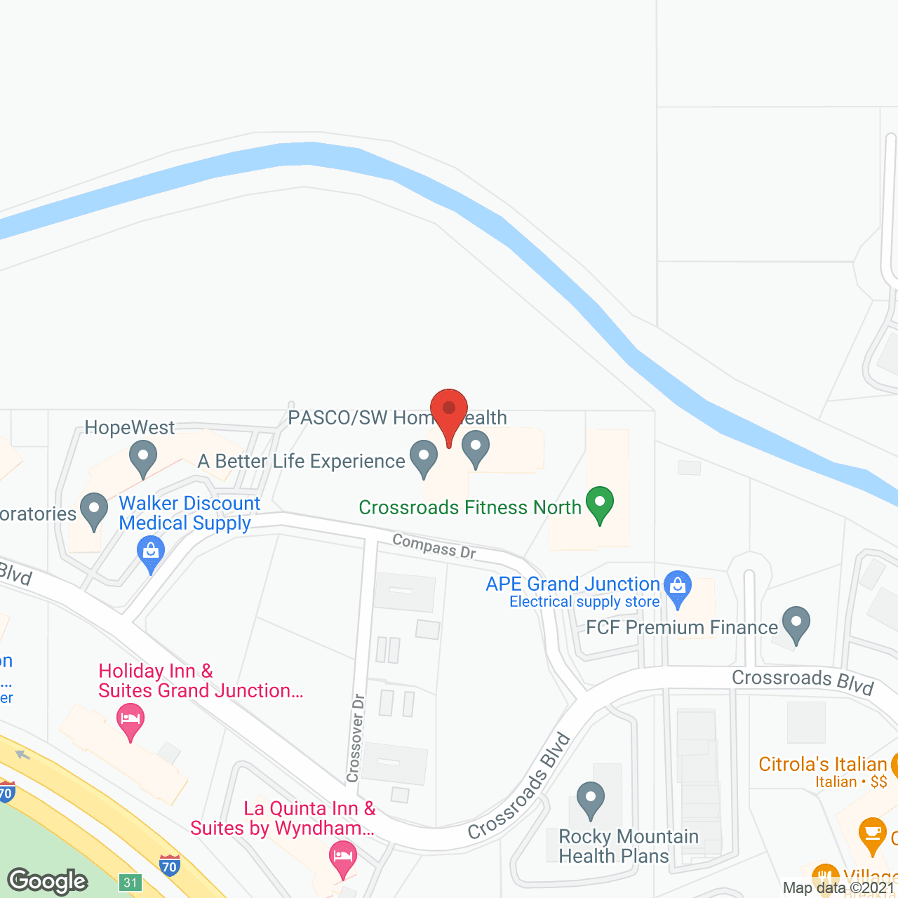 Interim Healthcare in google map