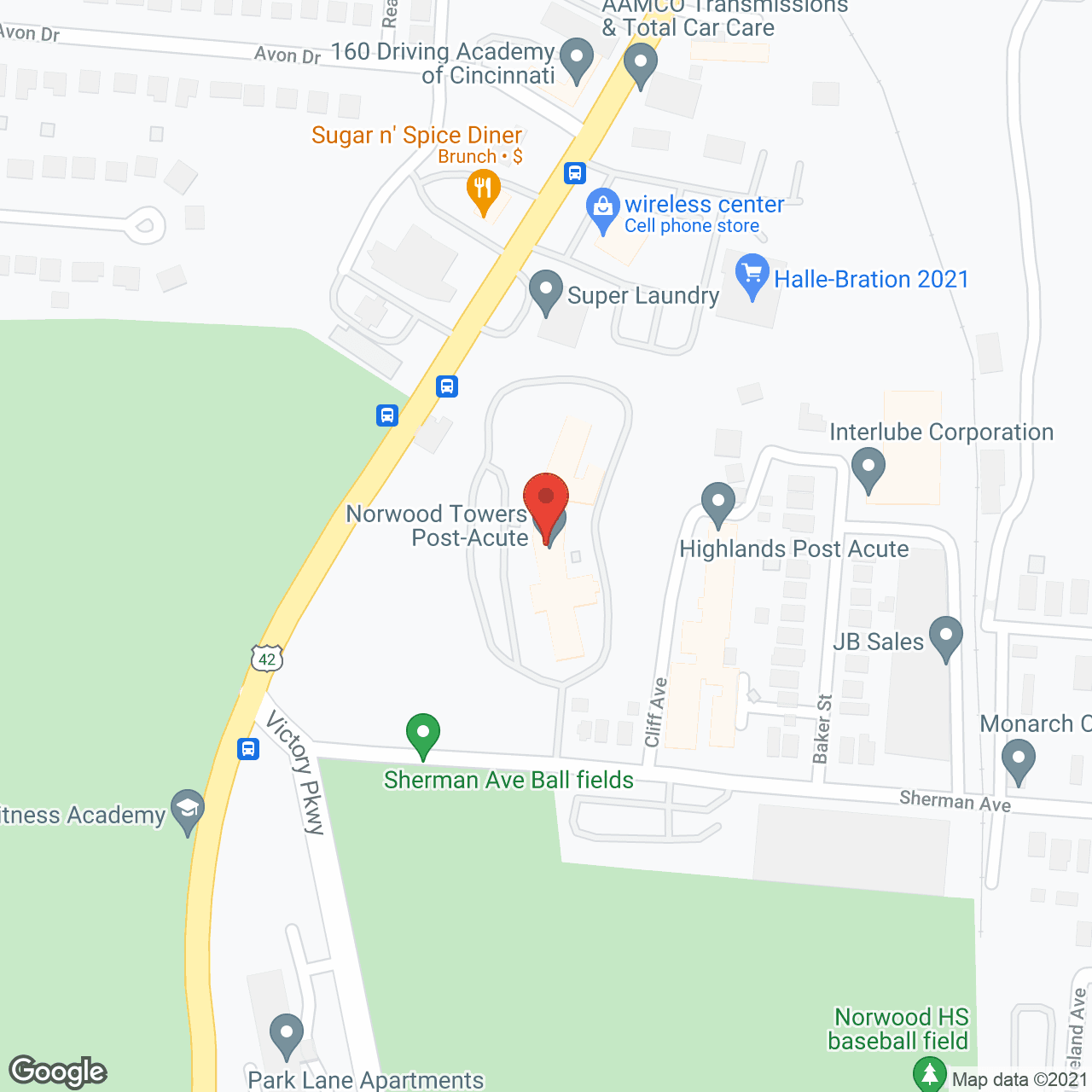 Victoria Retirement Community in google map