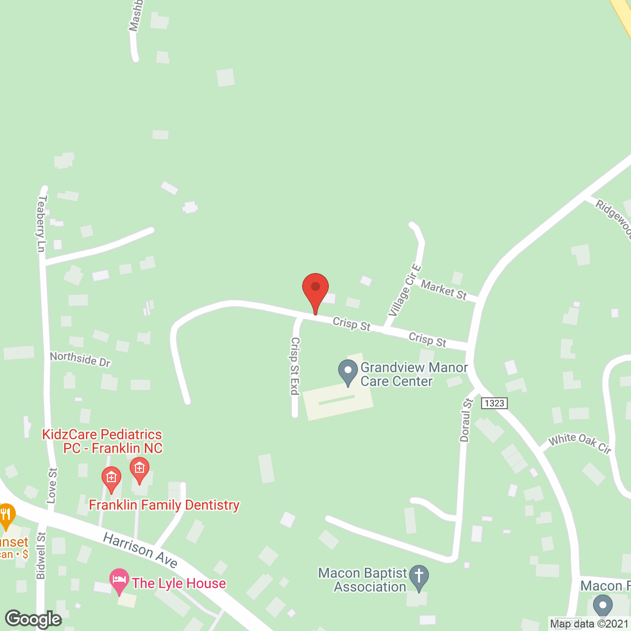 Grandview Manor Care Ctr in google map