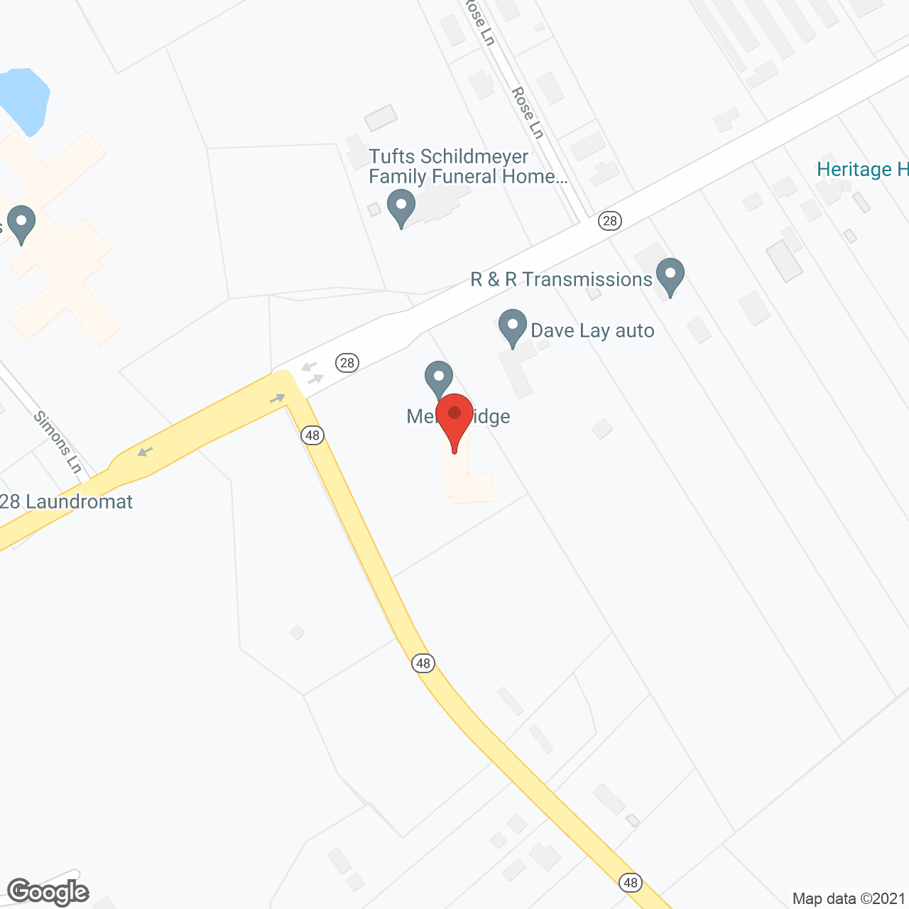 Melonridge in google map