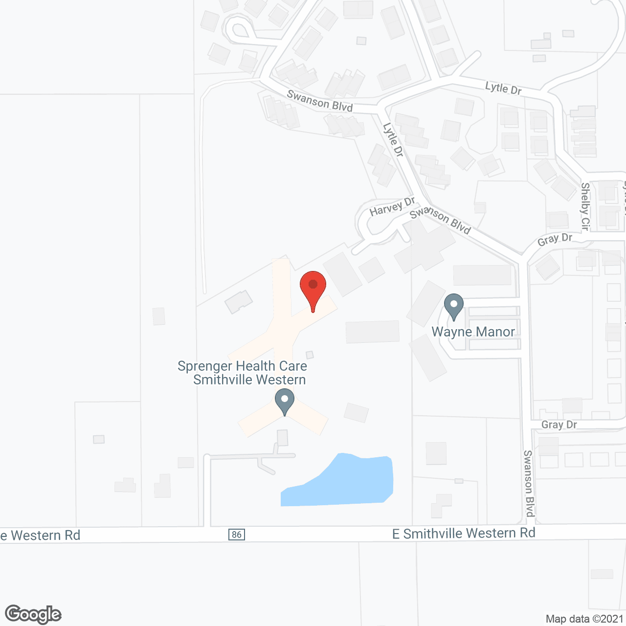 Wayne Manor Assisted Living at Smithville Western Commons in google map