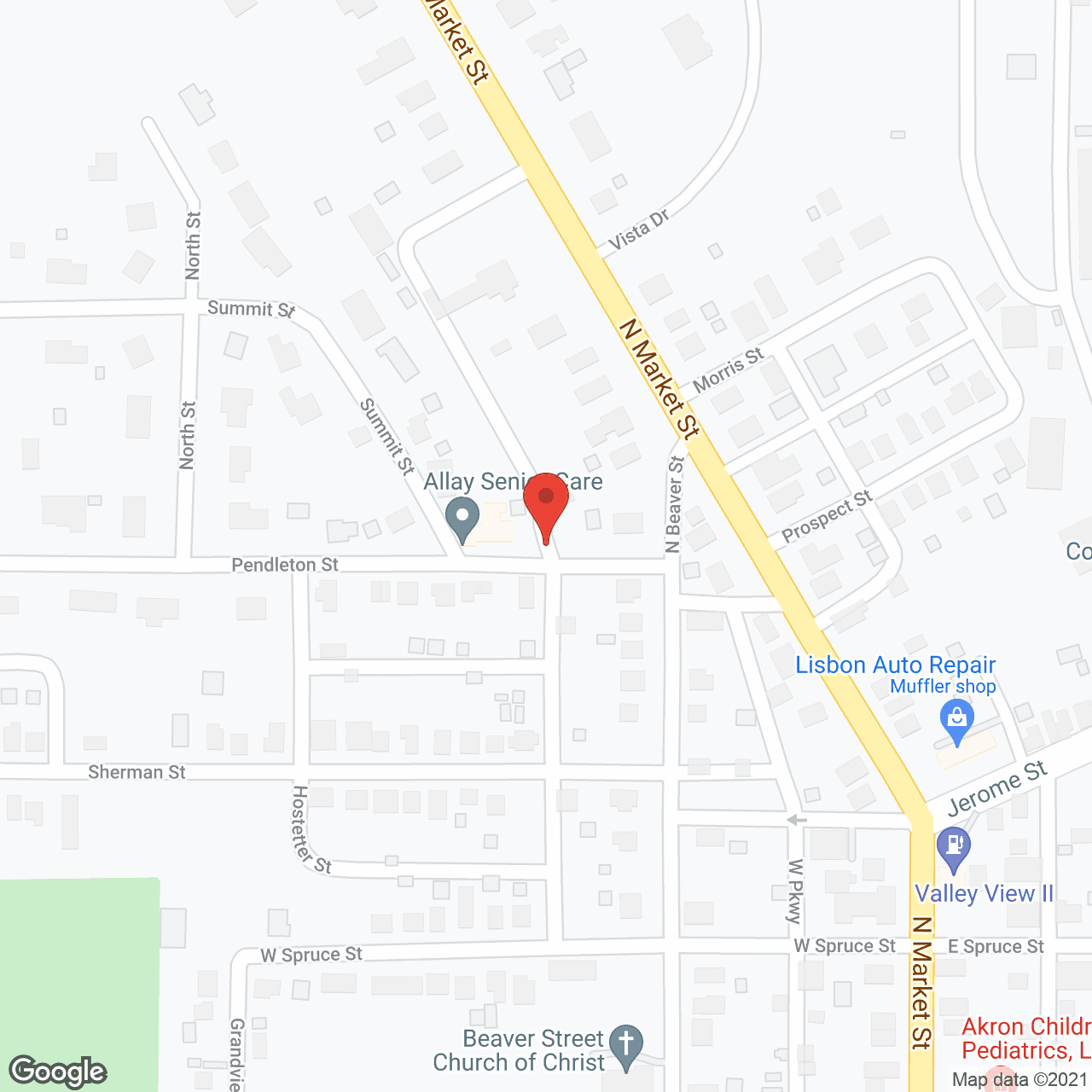 Allay Senior Care in google map