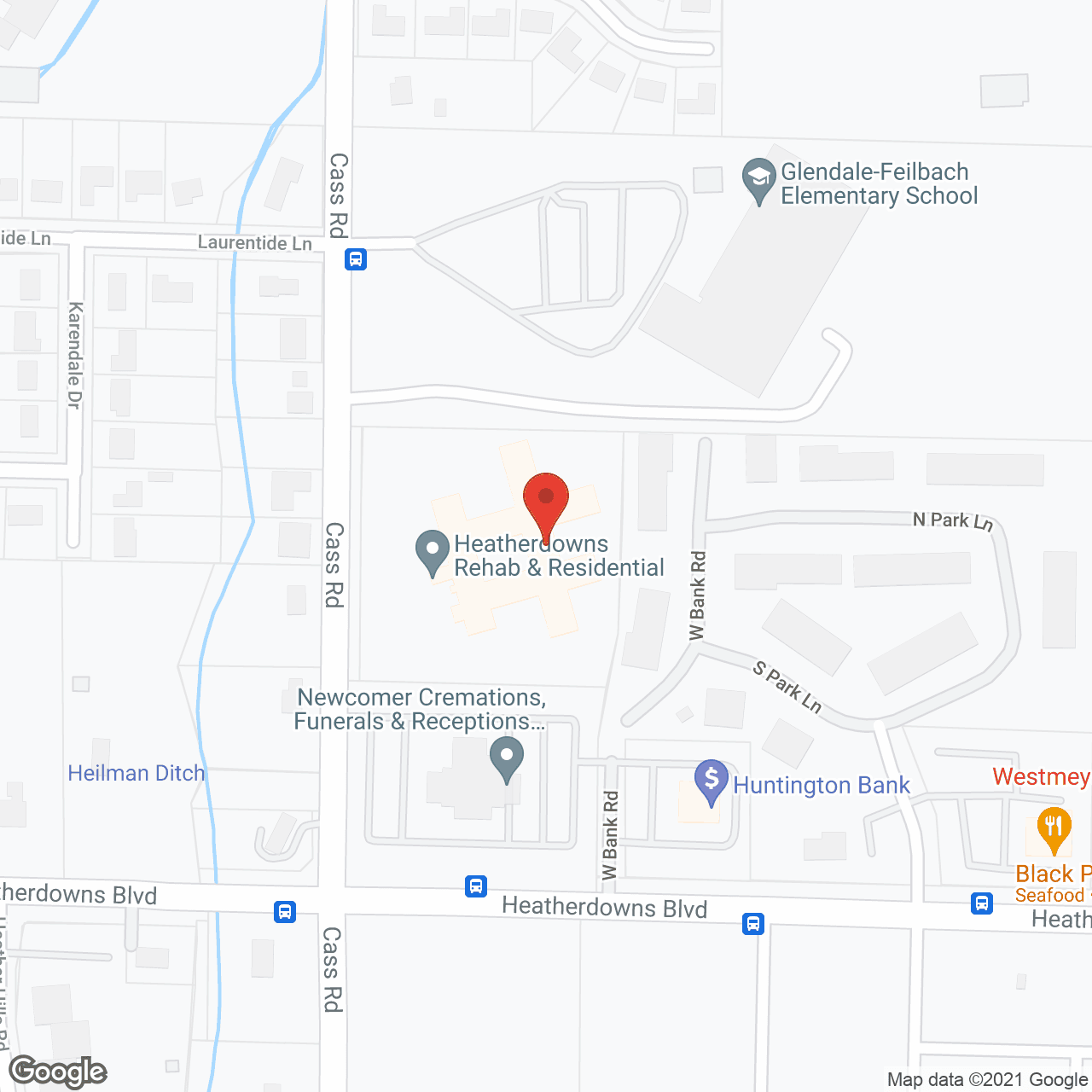 Heatherdowns Rehab and Residential Care Ctr in google map