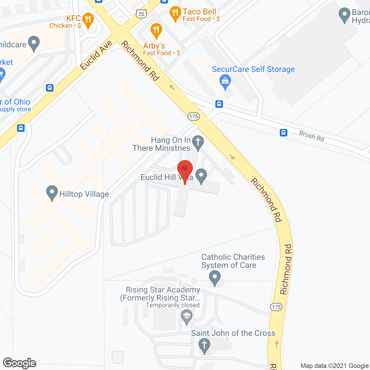 Euclid Villa Apartments in google map