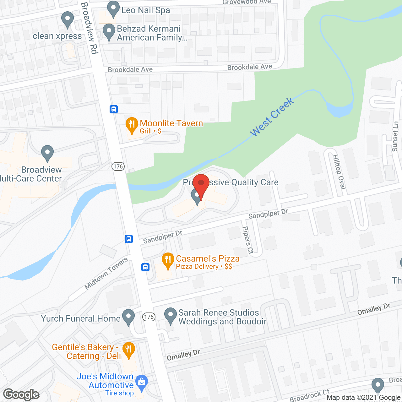 Parma Care Ctr in google map