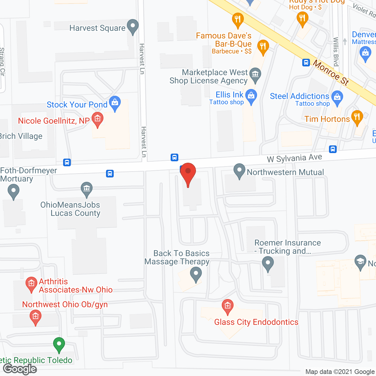 United Rehab & Management Svc in google map