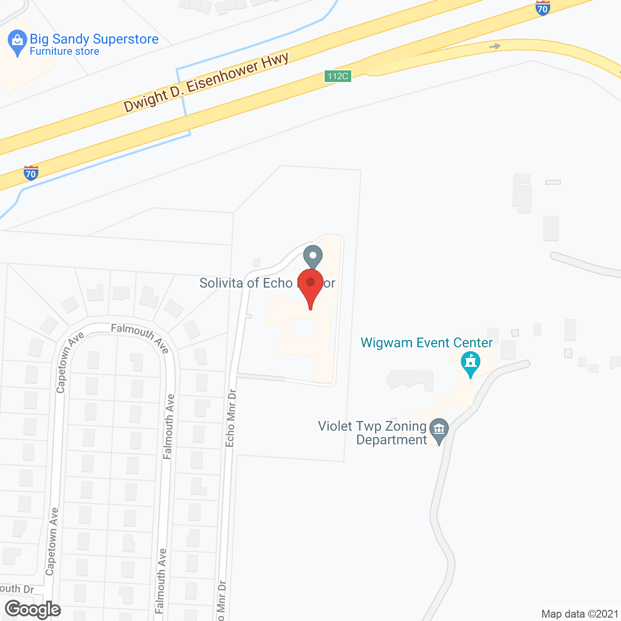Echo Manor in google map