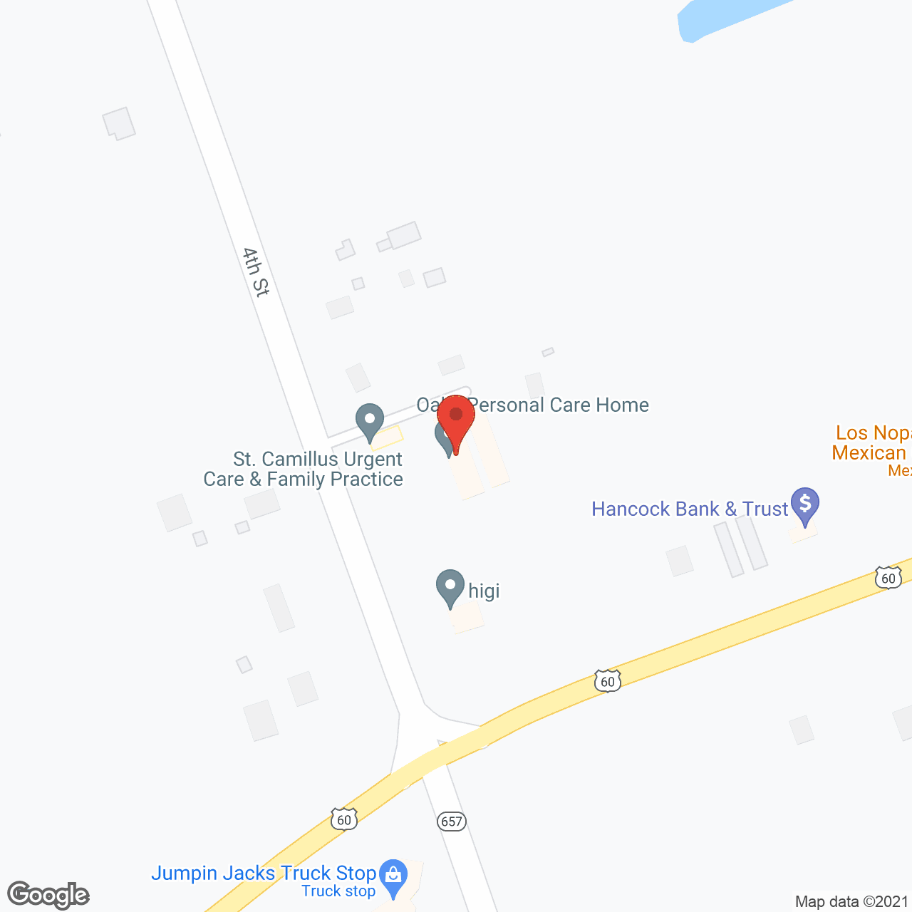 The Oaks Personal Care Home - Lewisport in google map