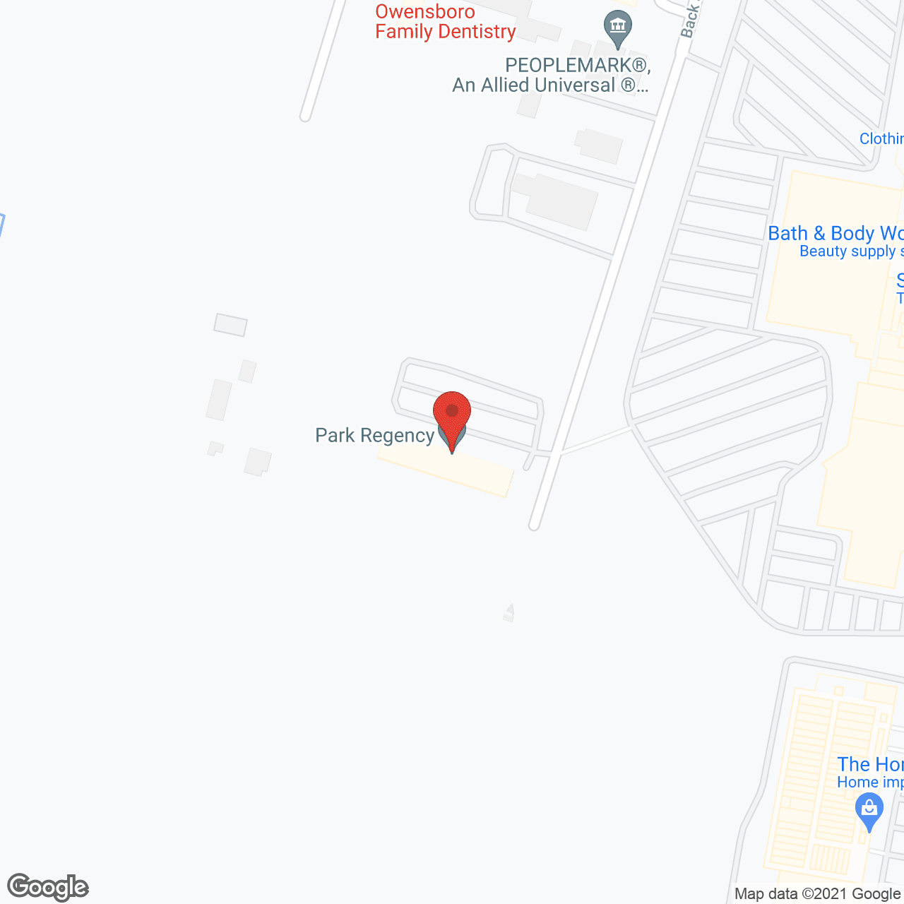 Park Regency in google map